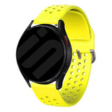 Strap-it Bracelet silicone avec trous Samsung Galaxy Watch 7 - 44mm (jaune)
