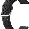 Strap-it Strap-it Bracelet silicone avec trous Samsung Galaxy Watch 7 - 44mm (noir)
