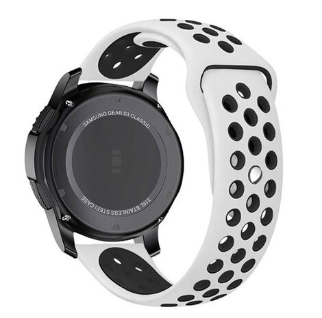 Strap-it Strap-it Bracelet sport Samsung Galaxy Watch 7 - 44mm (blanc/noir)