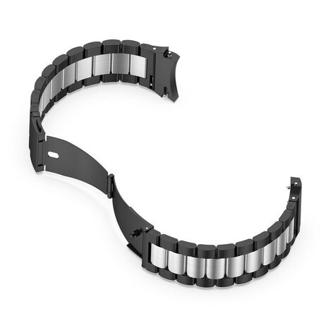 Strap-it Strap-it Bracelet acier Samsung Galaxy Watch 7 - 44mm (noir/argent) Strap-it Strap-it Bracelet acier Samsung Galaxy Watch 7 - 44mm (noir/argent)
