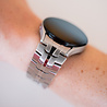 Strap-it Strap-it Bracelet acier fer Samsung Galaxy Watch 7 - 44mm (argent) Strap-it Strap-it Bracelet acier fer Samsung Galaxy Watch 7 - 44mm (argent)