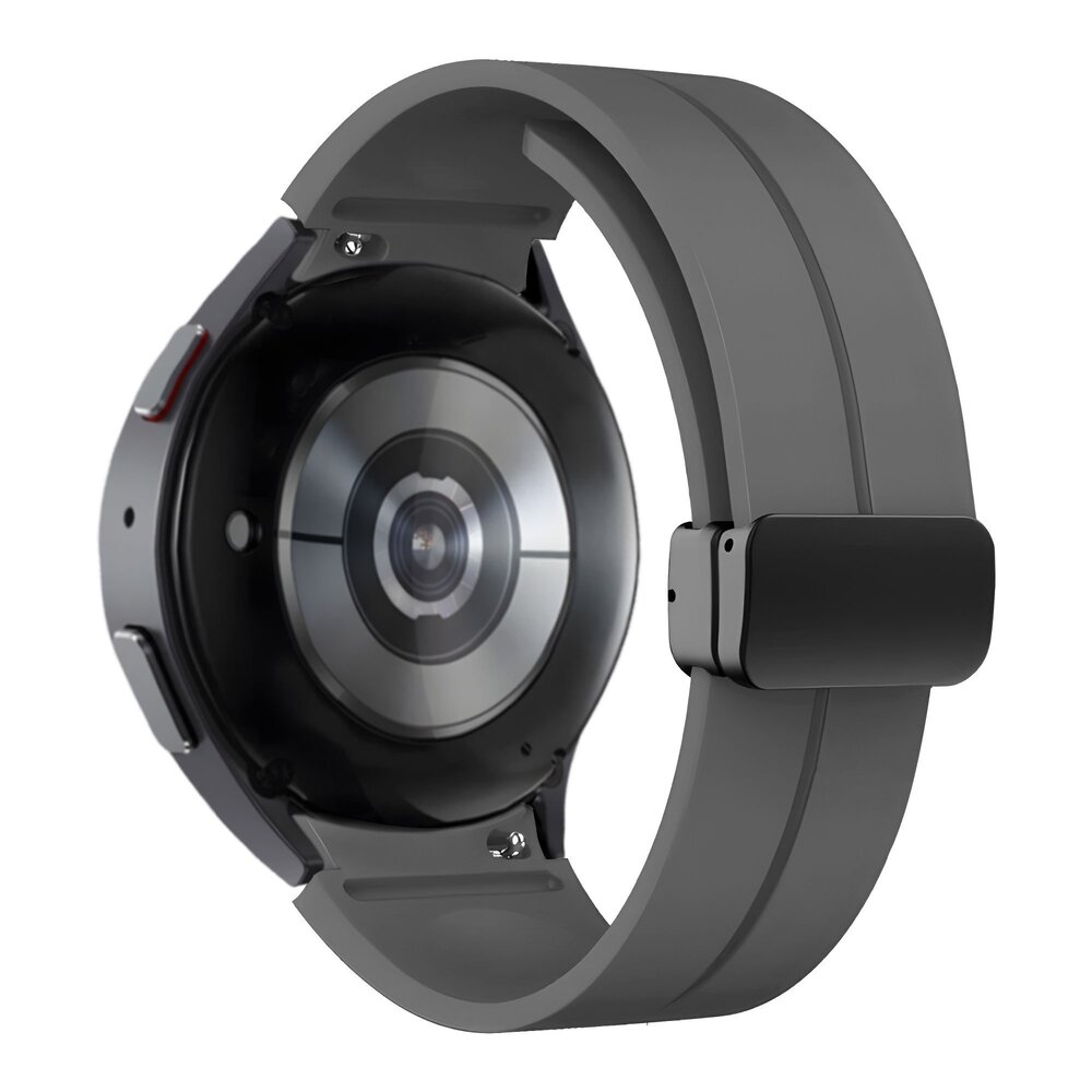 Bandz Bandz Bracelet silicone avec D-Buckle Samsung Galaxy Watch 7 - 44mm (gris foncé)