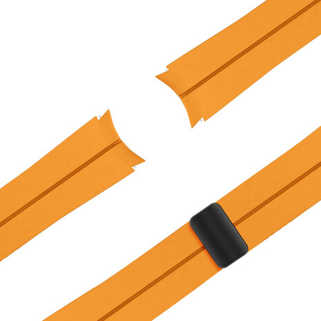 Bandz Bandz Bracelet silicone avec D-Buckle Samsung Galaxy Watch 7 - 44mm (jaune)