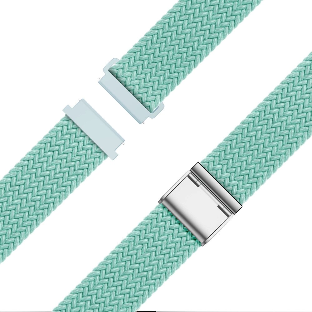 Bandz Bandz Bracelet nylon tressé Samsung Galaxy Watch 7 - 44mm (turquoise)