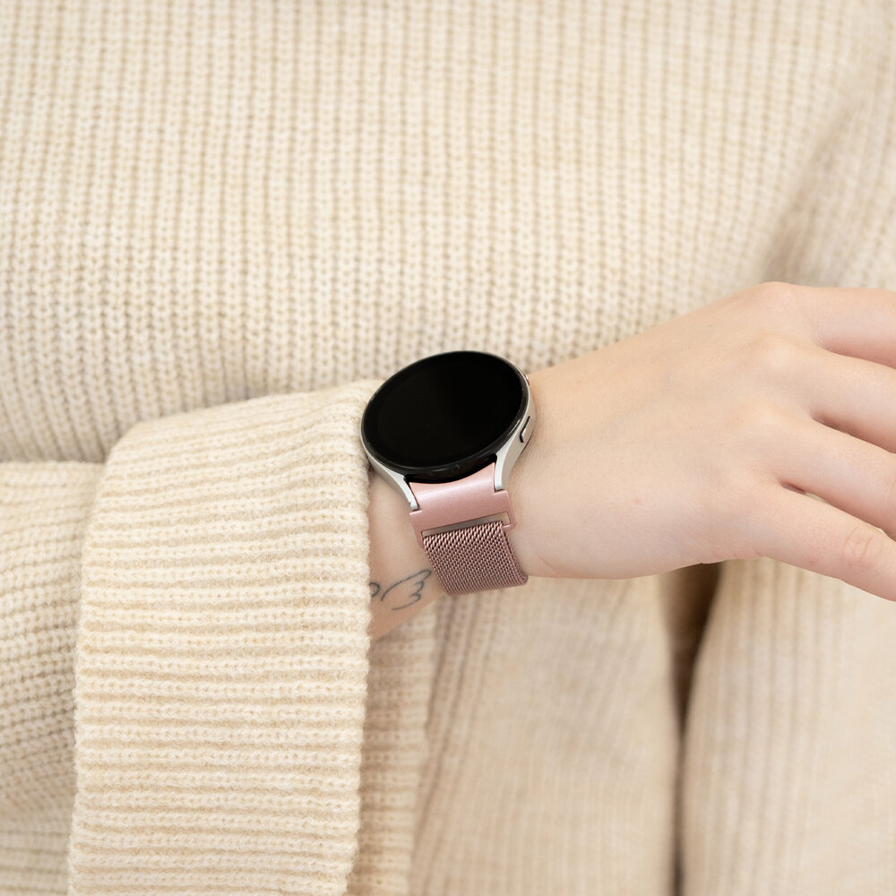 Strap-it Strap-it Bracelet Milanais 'One push' Samsung Galaxy Watch 7 - 44mm (rose)