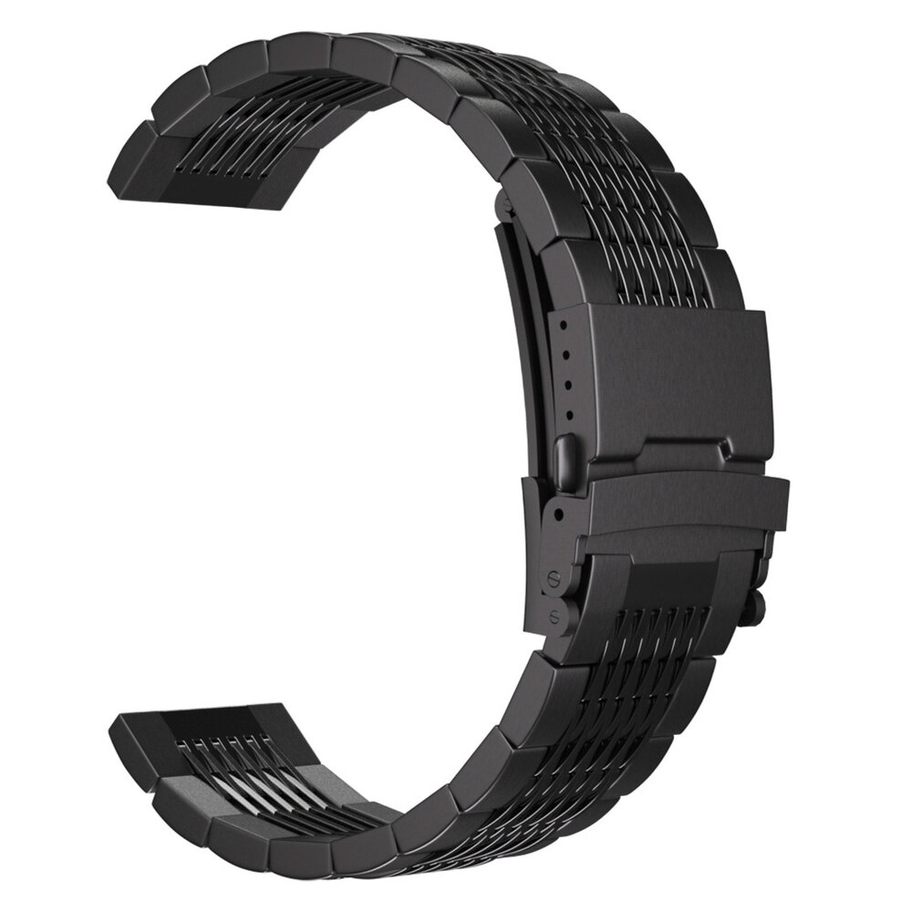 Strap-it Strap-it Bracelet acier á maillons de luxe Samsung Galaxy Watch 7 - 44mm (noir)
