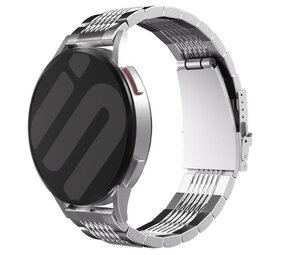 Strap-it Bracelet acier á maillons de luxe Samsung Galaxy Watch 7 - 44mm (argent)