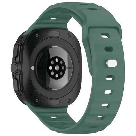 Strap-it Strap-it Bracelet silicone robuste Samsung Galaxy Watch Ultra (vert foncé)