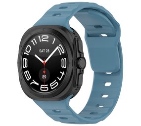 Strap-it Bracelet silicone robuste Samsung Galaxy Watch Ultra (gris bleu)