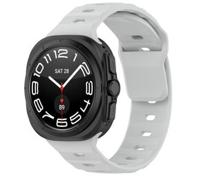 Strap-it Bracelet silicone robuste Samsung Galaxy Watch Ultra (gris)