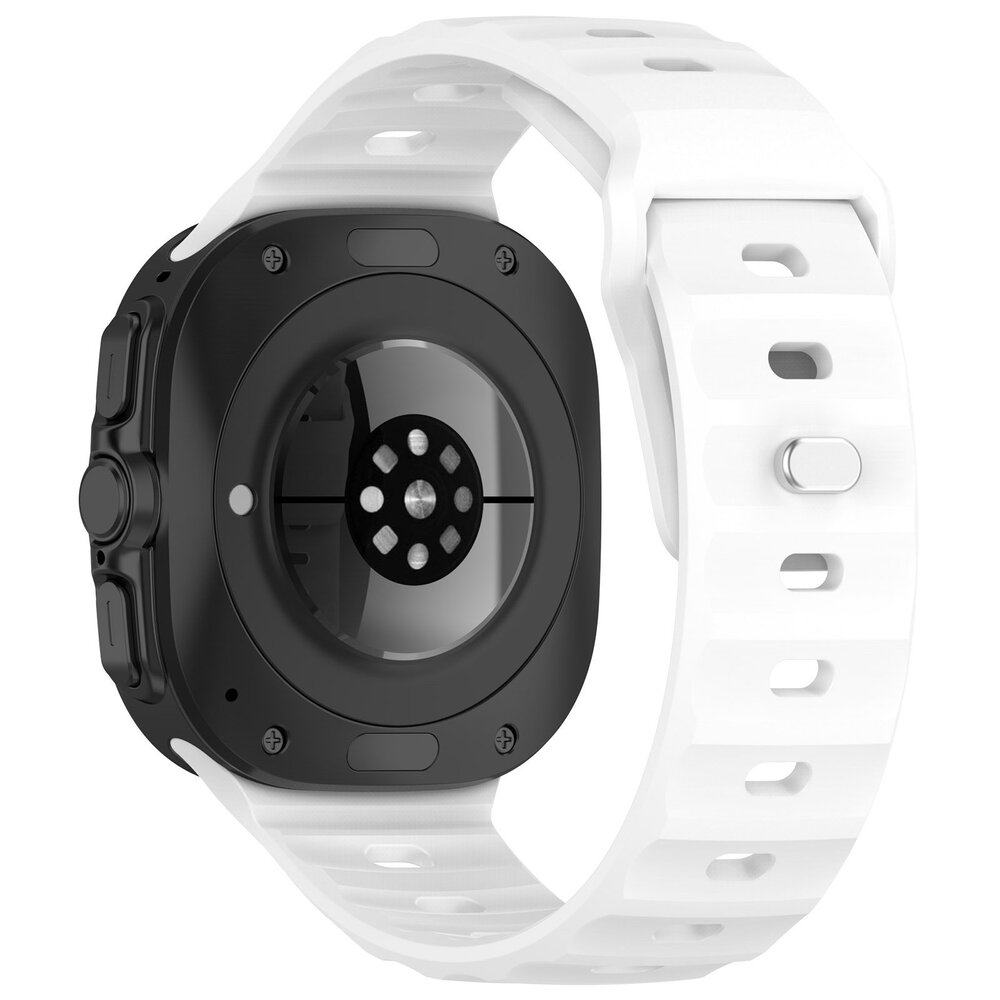 Strap-it Strap-it Bracelet silicone robuste Samsung Galaxy Watch Ultra (blanc)