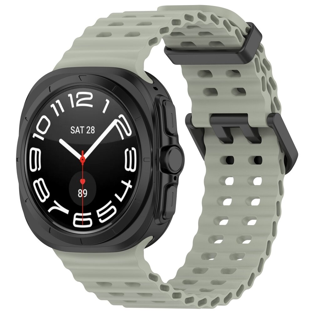 Strap-it Strap-it Bracelet Océan Samsung Galaxy Watch Ultra (gris-vert) Strap-it Strap-it Bracelet Océan Samsung Galaxy Watch Ultra (gris-vert)