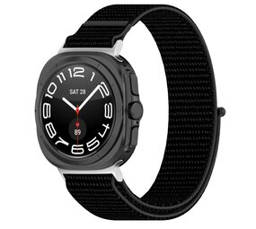 Strap-it Bracelet nylon Samsung Galaxy Watch Ultra (noir)