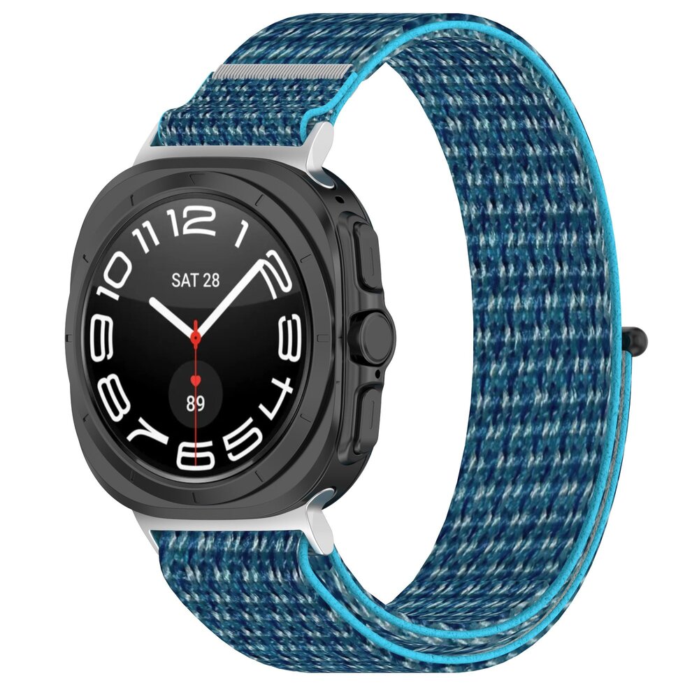 Strap-it Strap-it Bracelet nylon Samsung Galaxy Watch Ultra (océan bleu)