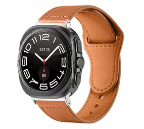 Strap-it Bracelet cuir Samsung Galaxy Watch Ultra (brun)