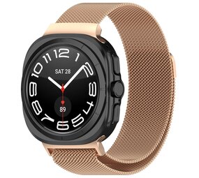 Strap-it Bracelet milanais Samsung Galaxy Watch Ultra (or rose)
