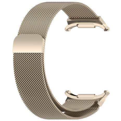 Strap-it Strap-it Bracelet milanais Samsung Galaxy Watch Ultra (lumière stellaire) Strap-it Strap-it Bracelet milanais Samsung Galaxy Watch Ultra (lumière stellaire)