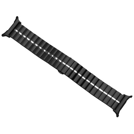 Strap-it Strap-it Bracelet métal de luxe Samsung Galaxy Watch Ultra (noir/argent) Strap-it Strap-it Bracelet métal de luxe Samsung Galaxy Watch Ultra (noir/argent)