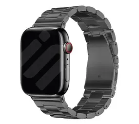 Strap-it Bracelet acier Apple Watch (gris foncé)