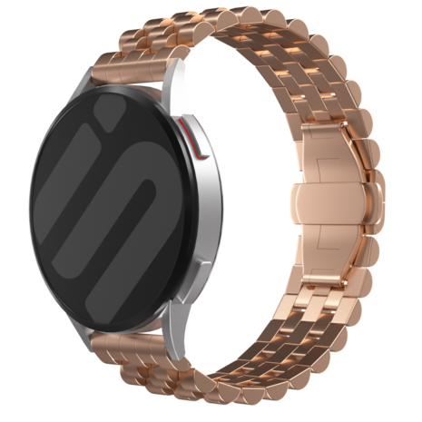 Strap-it Strap-it Bracelet acier Jubilee Amazfit Bip (or rose)