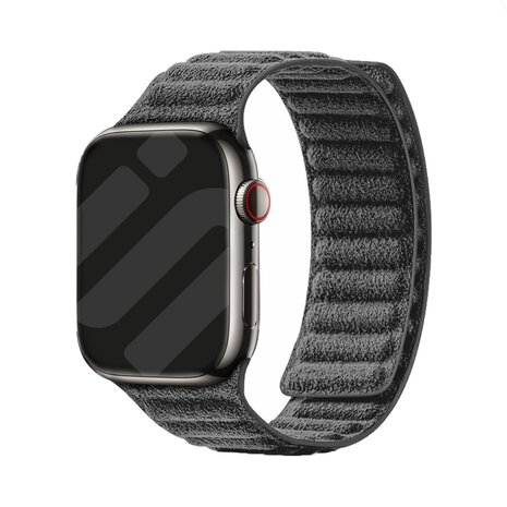 Strap-it Strap-it Bracelet Alcantara Apple Watch (noir)