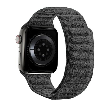 Strap-it Strap-it Bracelet Alcantara Apple Watch (noir)