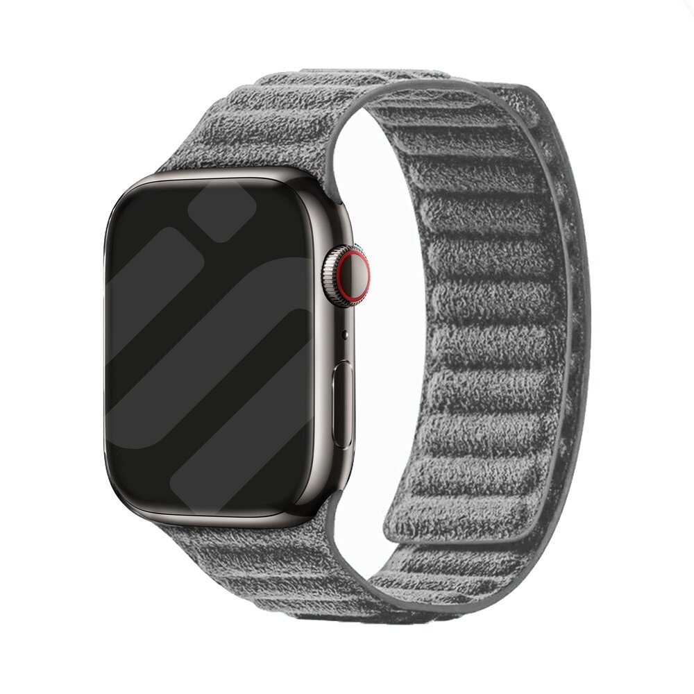 Strap-it Strap-it Bracelet Alcantara Apple Watch (gris)