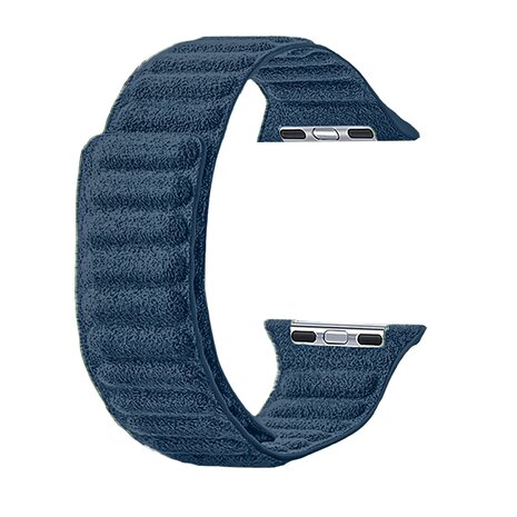 Strap-it Strap-it Bracelet Alcantara Apple Watch (bleu)