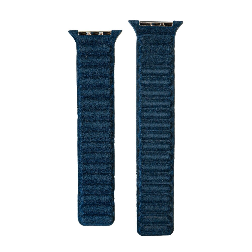 Strap-it Strap-it Bracelet Alcantara Apple Watch (bleu)