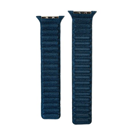 Strap-it Strap-it Bracelet Alcantara Apple Watch (bleu)