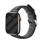 Strap-it Strap-it Bracelet Alcantara avec boucle Apple Watch (noir)