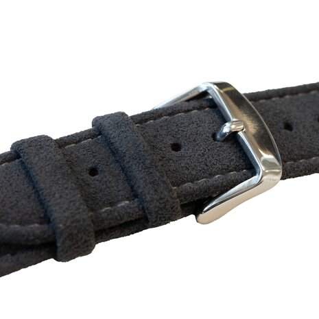 Strap-it Strap-it Bracelet Alcantara avec boucle Apple Watch (noir)