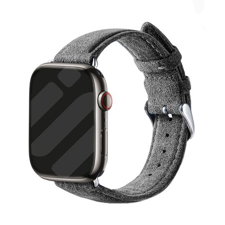 Strap-it Strap-it Bracelet Alcantara avec boucle Apple Watch (gris) Strap-it Strap-it Bracelet Alcantara avec boucle Apple Watch (gris)