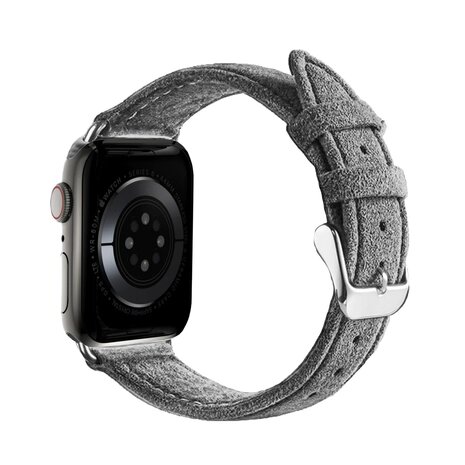 Strap-it Strap-it Bracelet Alcantara avec boucle Apple Watch (gris) Strap-it Strap-it Bracelet Alcantara avec boucle Apple Watch (gris)