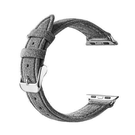Strap-it Strap-it Bracelet Alcantara avec boucle Apple Watch (gris) Strap-it Strap-it Bracelet Alcantara avec boucle Apple Watch (gris)