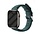 Strap-it Bracelet Alcantara avec boucle Apple Watch (vert foncé)