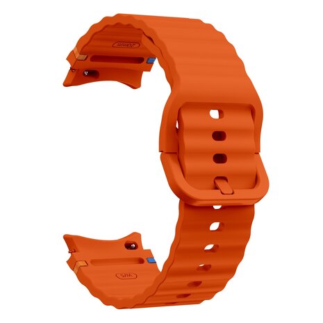 Strap-it Strap-it Bracelet Wave Samsung Galaxy Watch 4 40mm (orange) Strap-it Strap-it Bracelet Wave Samsung Galaxy Watch 4 40mm (orange)