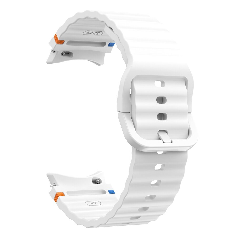 Strap-it Strap-it Bracelet Wave Samsung Galaxy Watch 4 40mm (blanc)