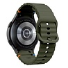 Strap-it Strap-it Bracelet Wave Samsung Galaxy Watch 4 Classic 42mm (armée verte)