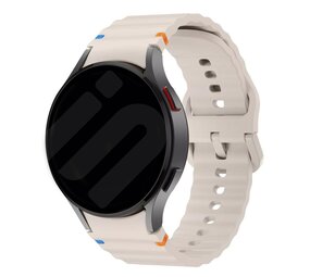 Strap-it Bracelet Wave Samsung Galaxy Watch 4 Classic 42mm (lumière stellaire)