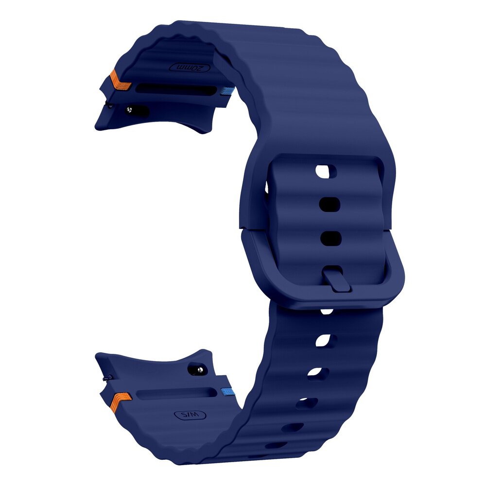 Strap-it Strap-it Bracelet Wave Samsung Galaxy Watch 6 44mm (bleu foncé)