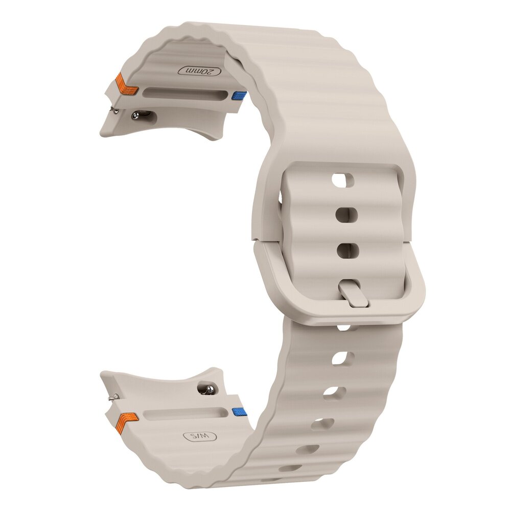 Strap-it Strap-it Bracelet Wave Samsung Galaxy Watch 6 44mm (lumière stellaire)
