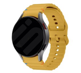 Strap-it Bracelet Wave Samsung Galaxy Watch 6 44mm (jaune) Strap-it Bracelet Wave Samsung Galaxy Watch 6 44mm (jaune)