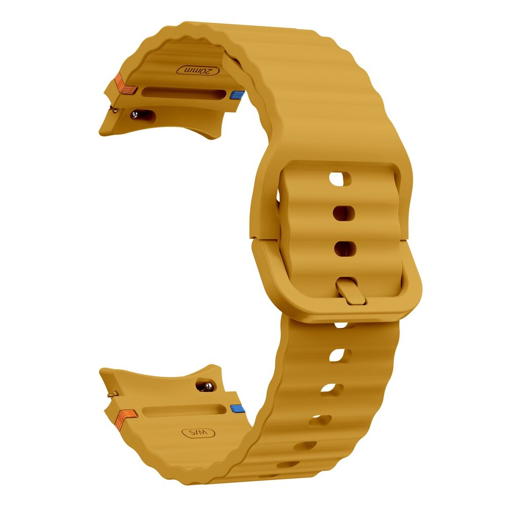 Strap-it Strap-it Bracelet Wave Samsung Galaxy Watch 6 Classic 43mm (jaune)