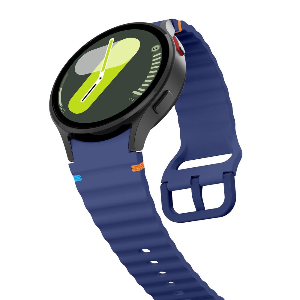 Strap-it Strap-it Bracelet Wave Samsung Galaxy Watch 7 40mm (bleu foncé)