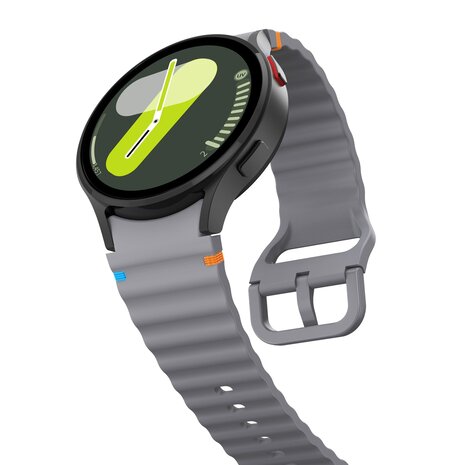Strap-it Strap-it Bracelet Wave Samsung Galaxy Watch 7 40mm (gris foncé)