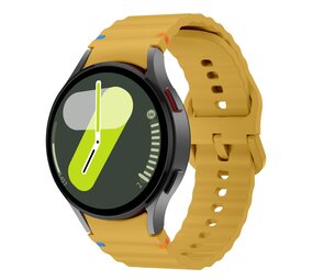 Strap-it Bracelet Wave Samsung Galaxy Watch 7 40mm (jaune) Strap-it Bracelet Wave Samsung Galaxy Watch 7 40mm (jaune)