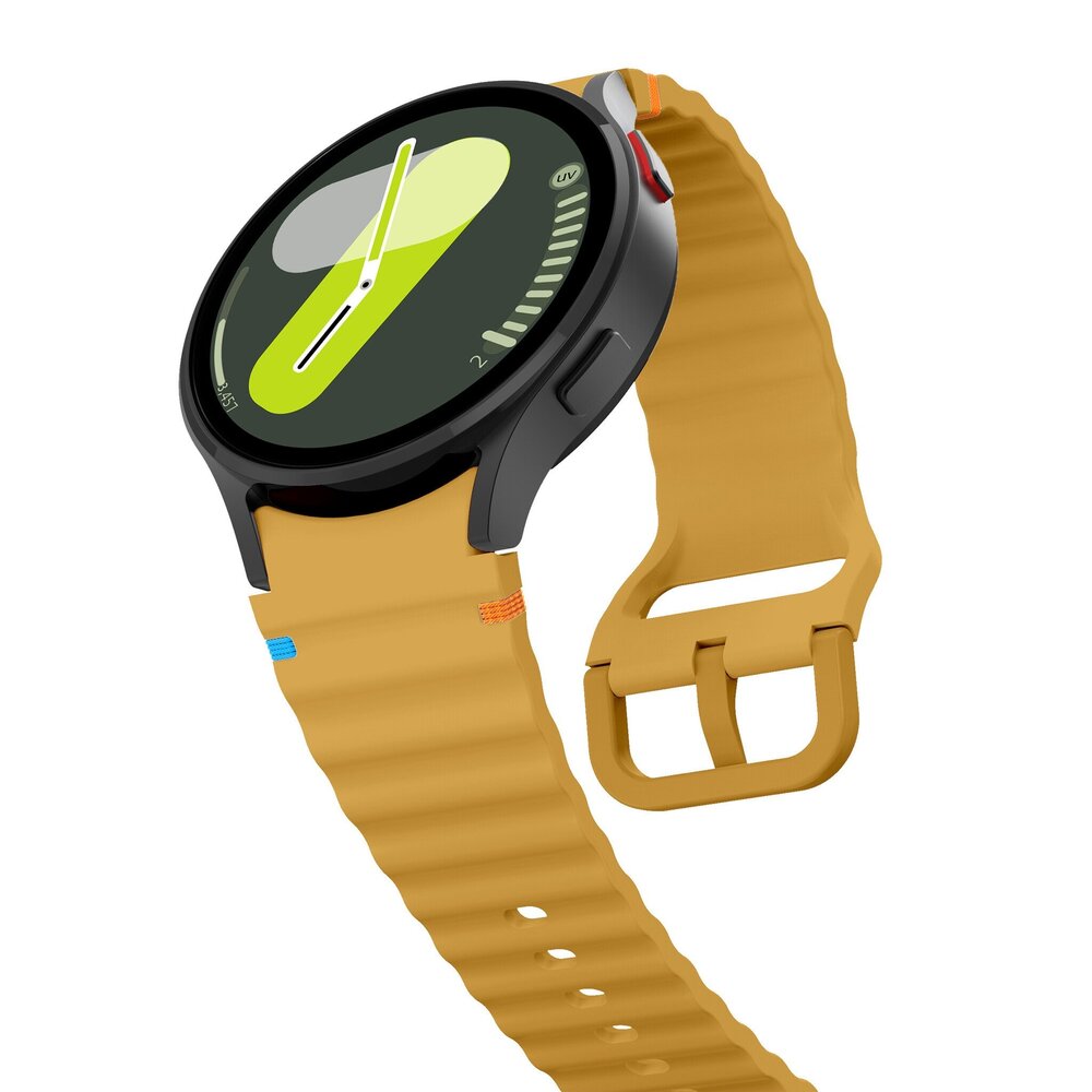 Strap-it Strap-it Bracelet Wave Samsung Galaxy Watch 7 40mm (jaune) Strap-it Strap-it Bracelet Wave Samsung Galaxy Watch 7 40mm (jaune)