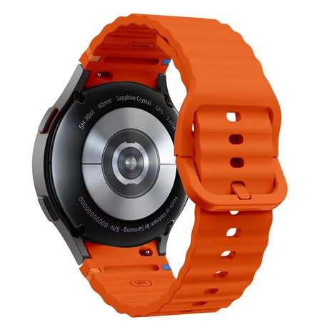 Strap-it Strap-it Bracelet Wave Samsung Galaxy Watch 7 44mm (orange)