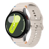 Strap-it Bracelet Wave Samsung Galaxy Watch 7 44mm (lumière stellaire) Strap-it Bracelet Wave Samsung Galaxy Watch 7 44mm (lumière stellaire)